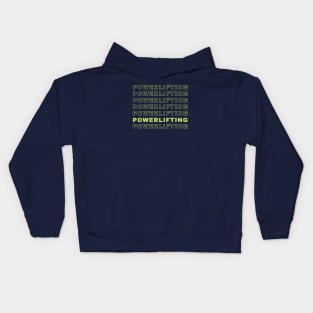 Powerlifting Repetitive Kids Hoodie